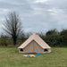 4m quest classic bell tent set up doors closed