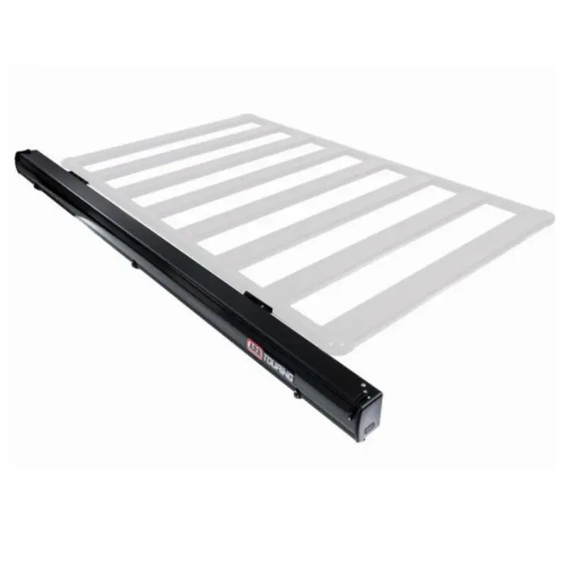 ARB Aluminium Awning Black With Led Light Kit Shown on Roof Rack