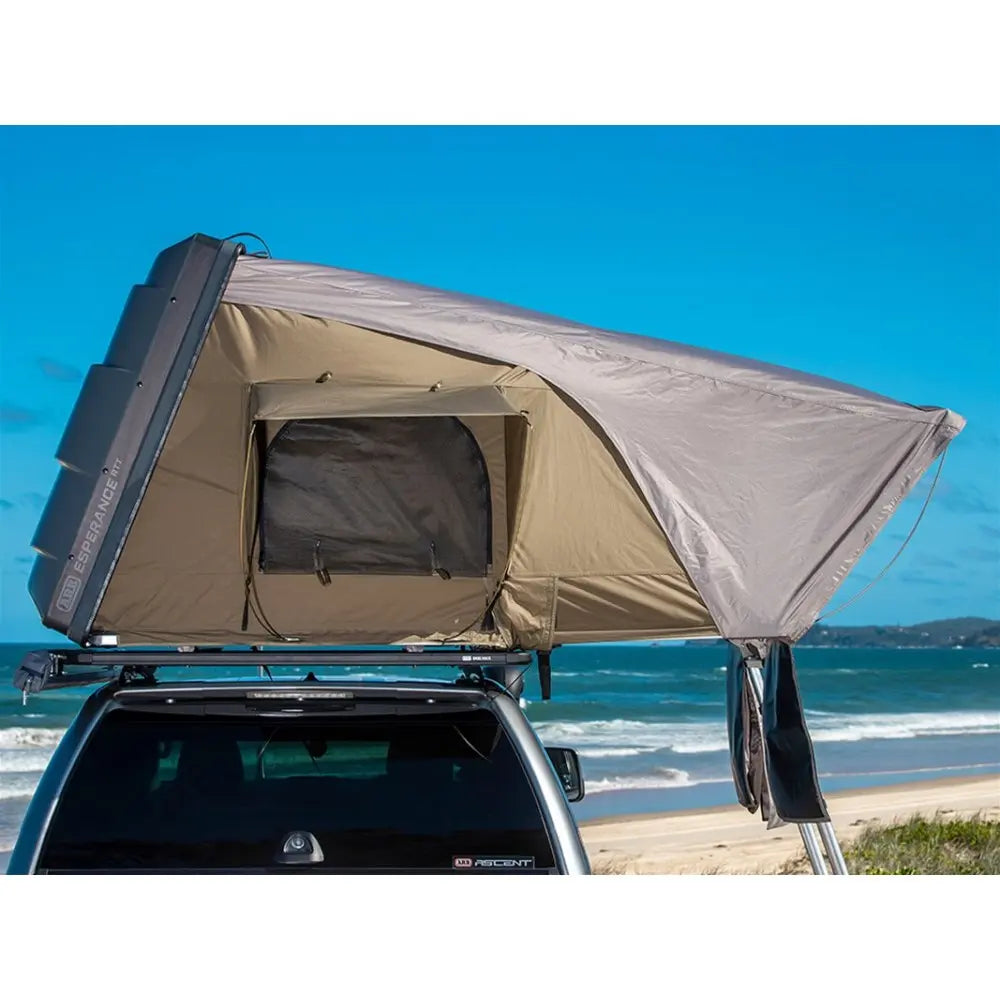 ARB Esperance RTT Set up on vehicle at the beach