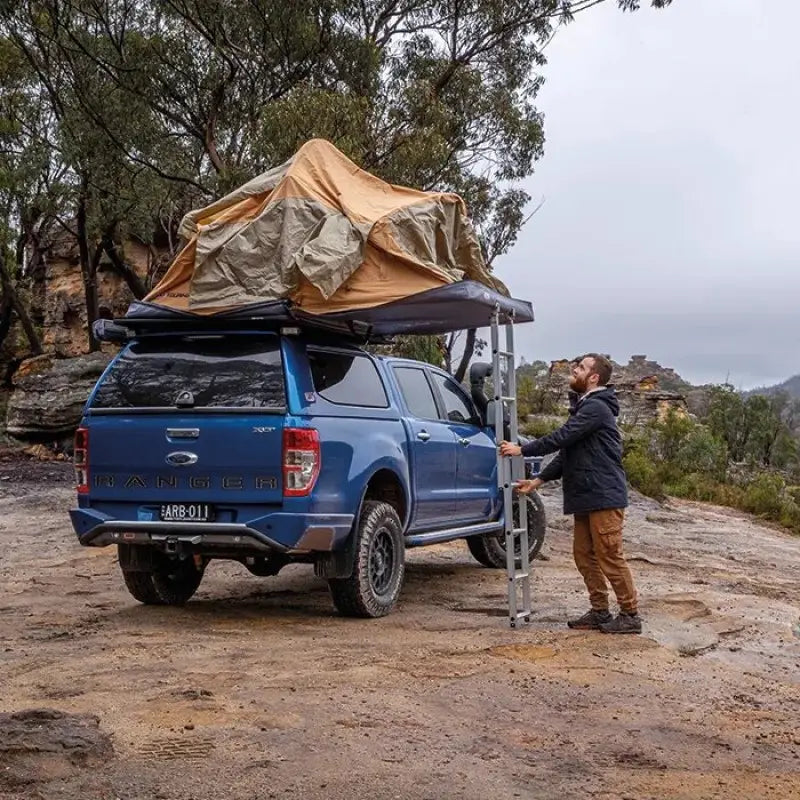 ARB Flinders Rooftop Tent Setting Up