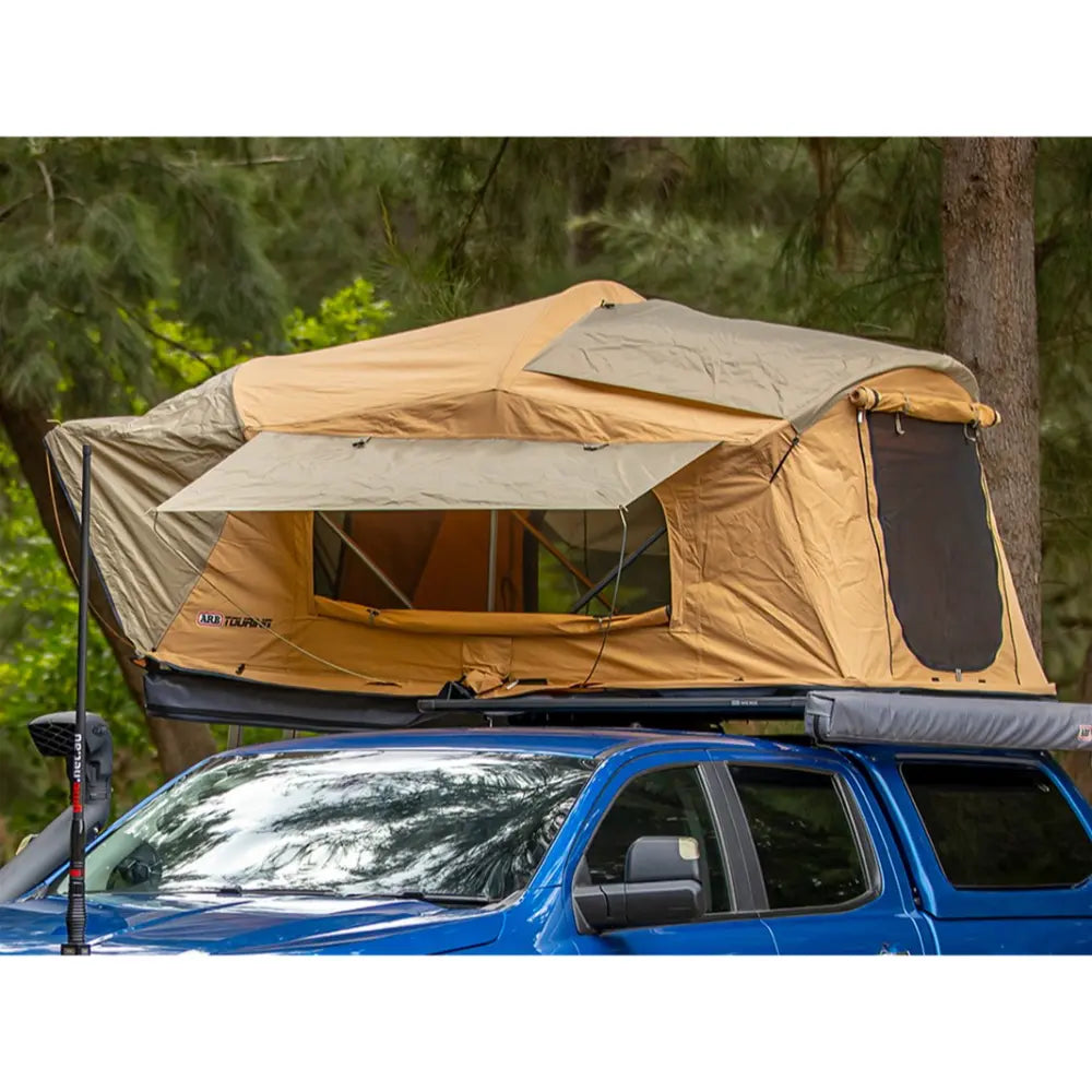 ARB Flinders Tent open on vehicle front view