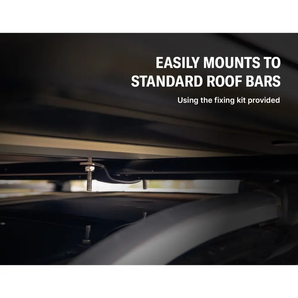 Easily mount the cargo 2.0 to standard roof bars