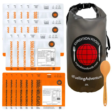 Expedition Foods Waterproof Meal Bag 7 Days Contents