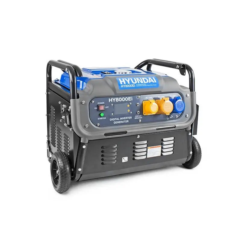 HYUNDAI HY8000Ei 7500W Portable Petrol Inverter Generator  Front View