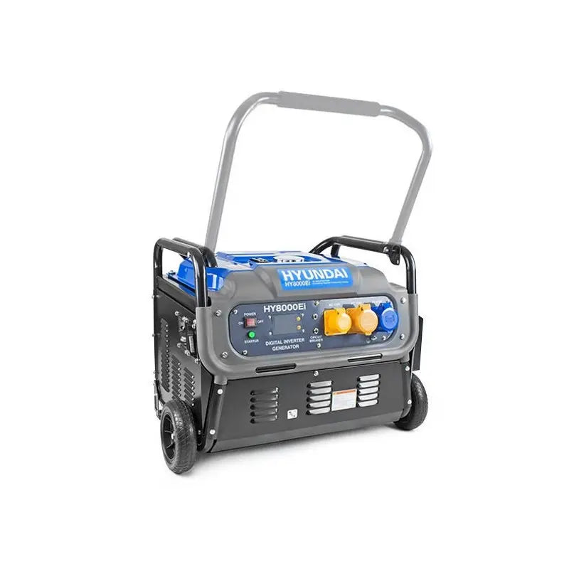 HYUNDAI HY8000Ei 7500W Portable Petrol Inverter Generator Handle Extended