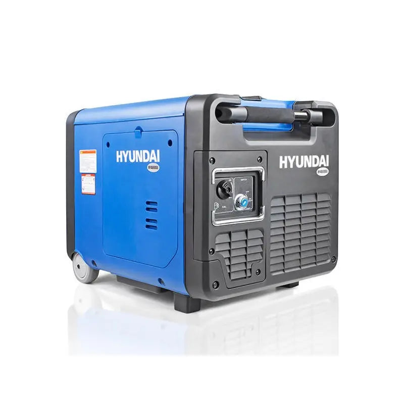 Hyundai 4kW Portable Inverter Generator HY4500SEi Front Left View