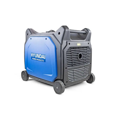 Hyundai 6.6kW Remote Electric Start Petrol Portable Inverter Generator  HY6500SEi Front Left Angled View