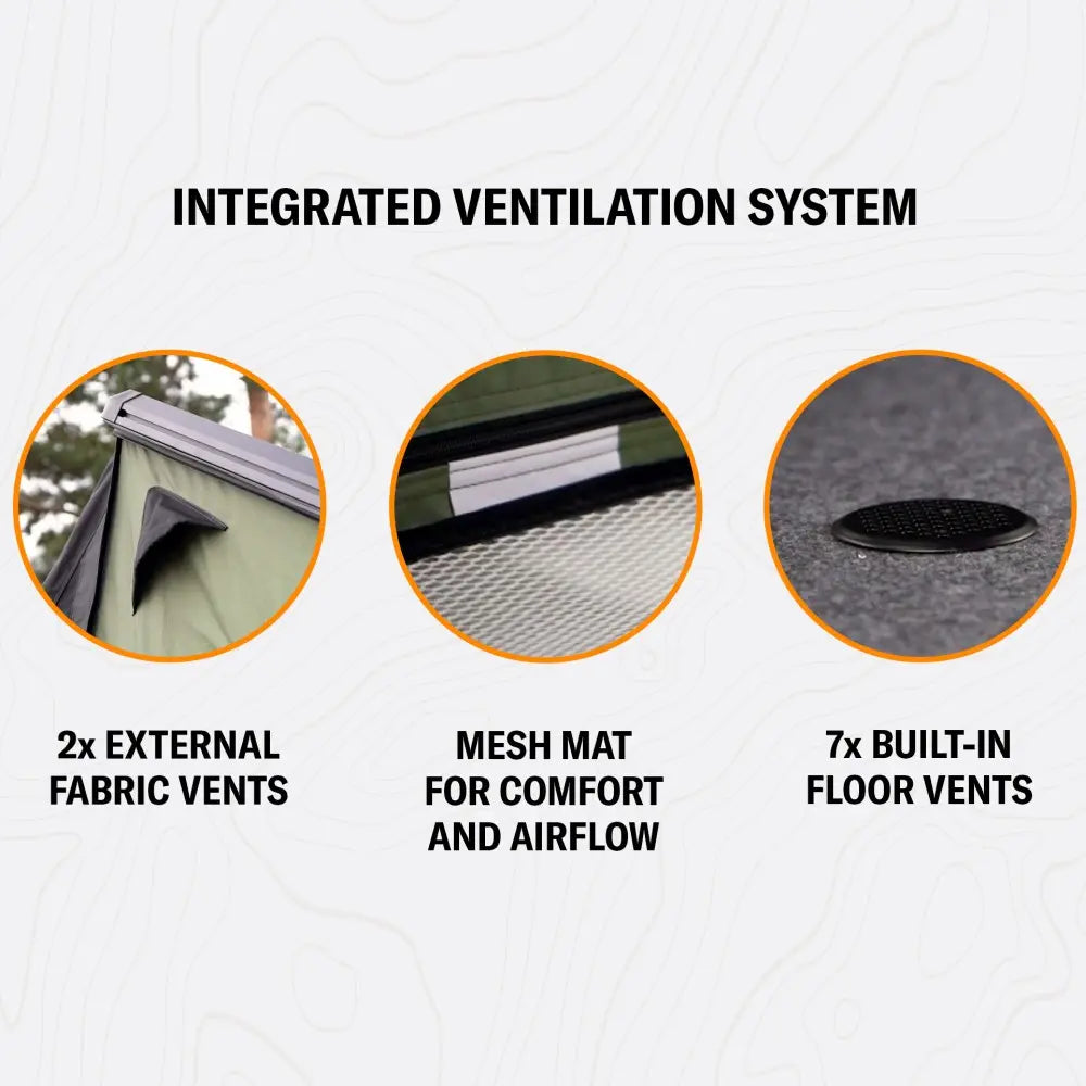 TentBox Cargo 2.0 enhanced ventilation