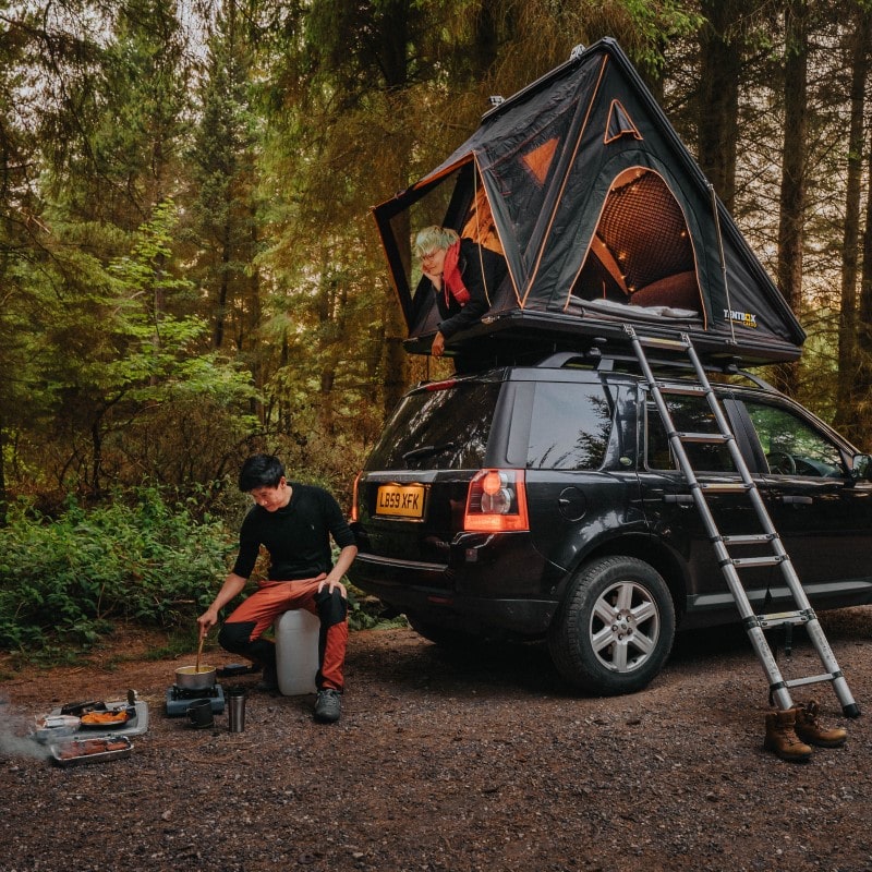 TentBox Cargo Black BBQ Lifestyle View