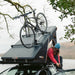 TentBox Cargo Black Roof Rack With Bike Attached