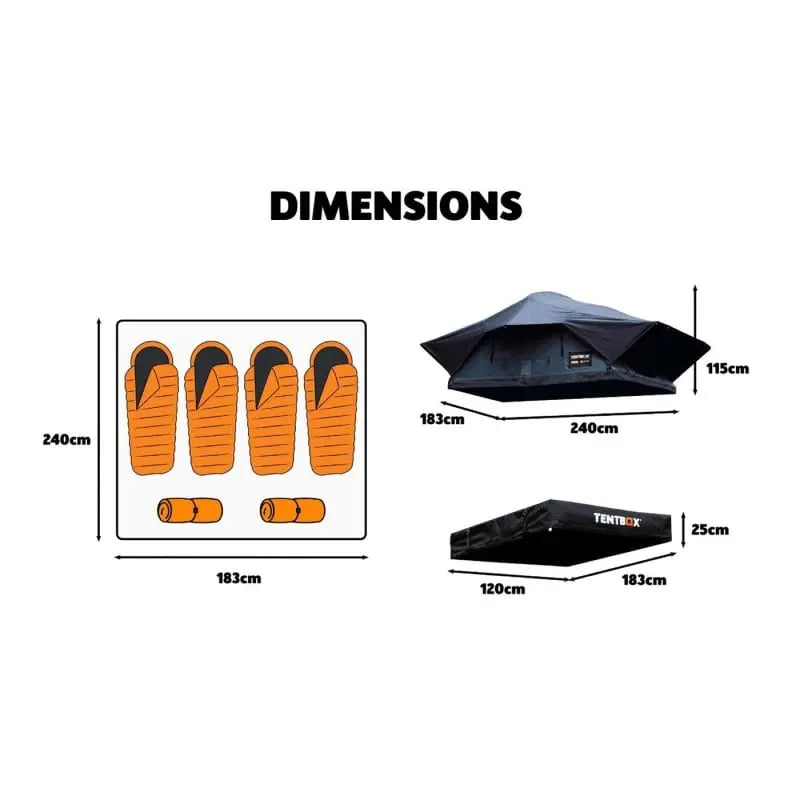 TentBox Lite XL Dimensions