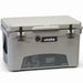 Utoka 45 cool grey 42 litre cool box front angle view