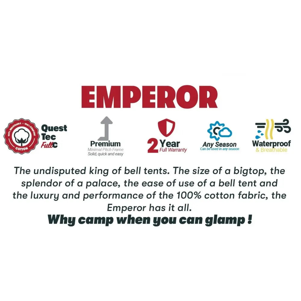 emperor bell tent info and main features