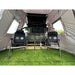 wildland rock cruiser 140 with annex internal view with chairs set up