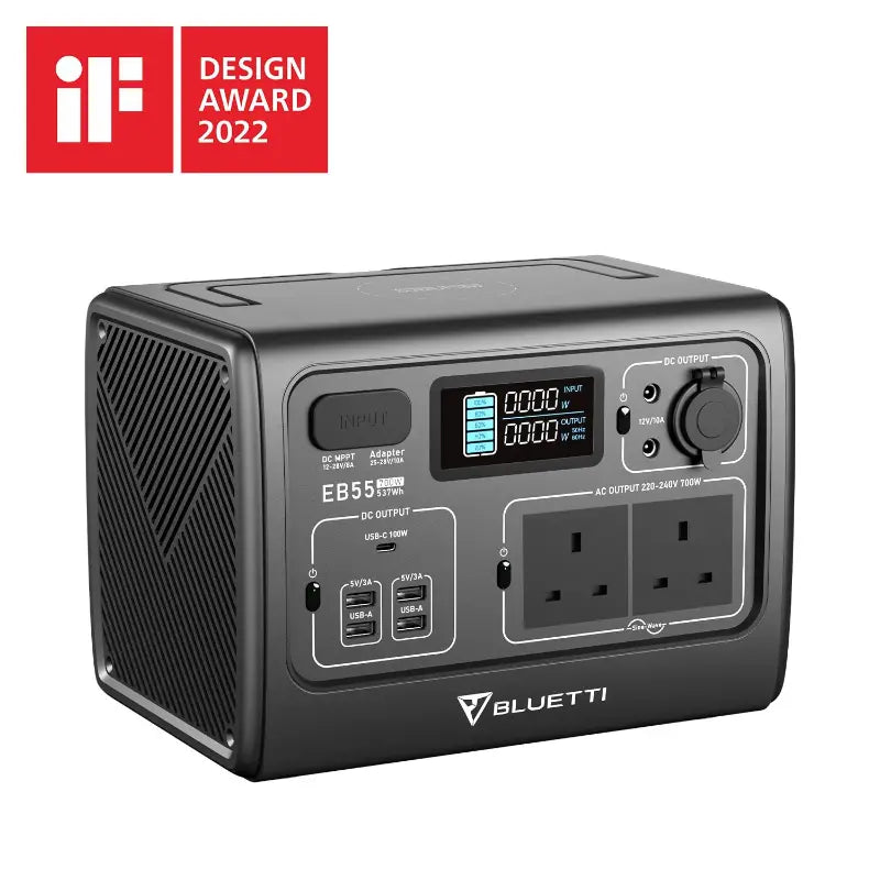 Bluetti EB55 Portable Power Station Award View