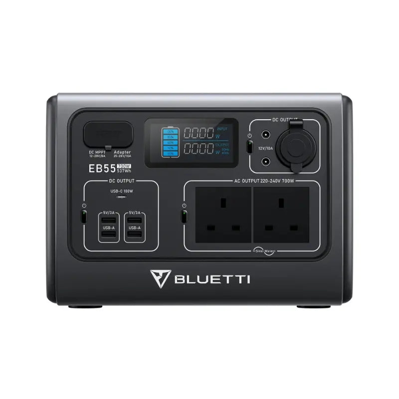 Bluetti EB55 Portable Power Station Front View