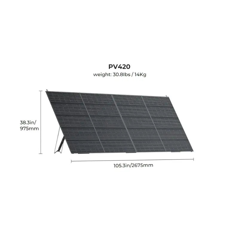 Bluetti PV420 Solar Panel Weight & Dimensions