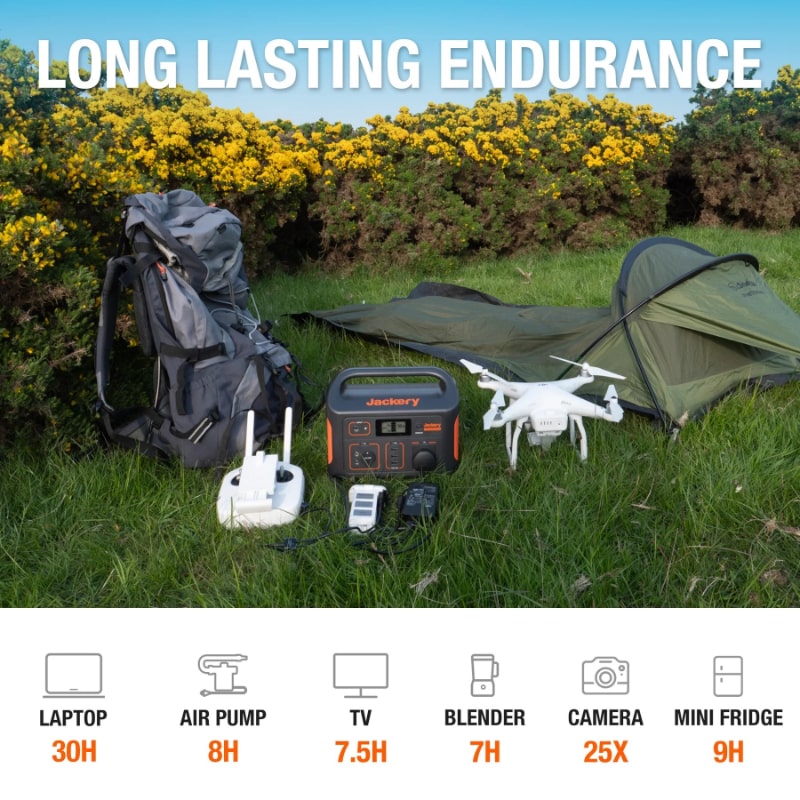 Jackery Explorer 500 Portable Power Station Runtime Lifestyle View