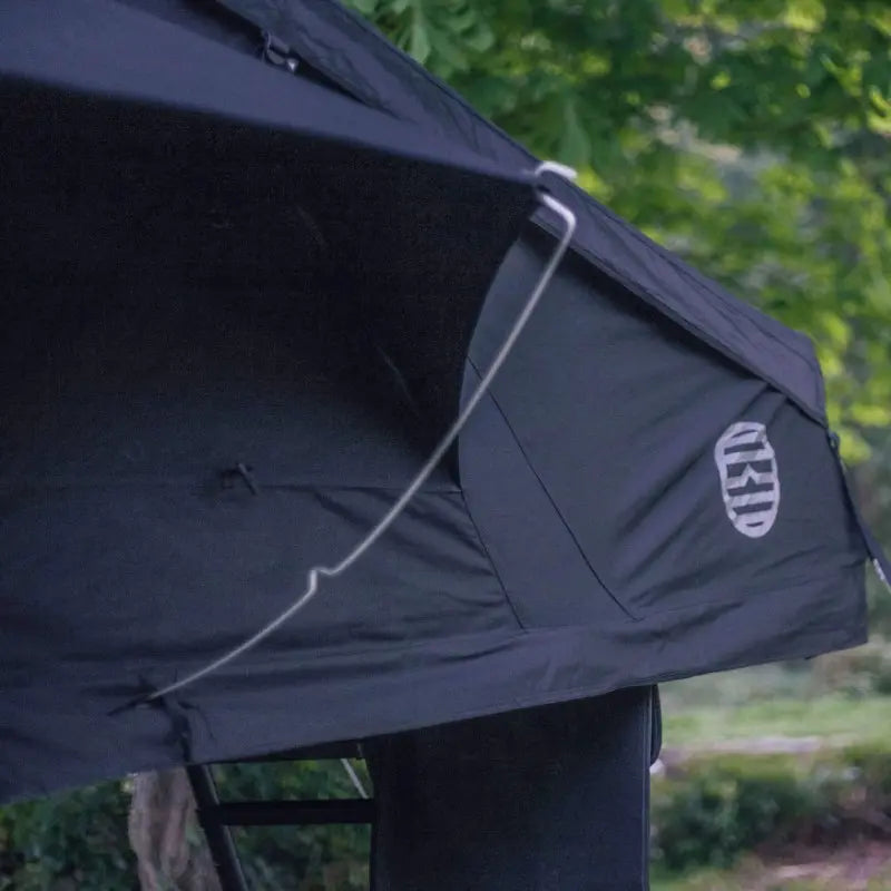 Latitude Pioneer Rooftop Tent Black Logo View