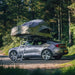 Latitude Pioneer Rooftop Tent Green On Car Rear Side View