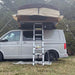 Latitude Pioneer XL Rooftop Tent Green on Van Side View