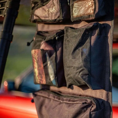 Latitude Rooftop Tent Camp Caddy In Use Close Up View